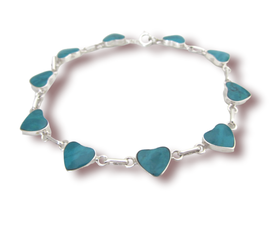 Pulsera corazón crisocola-0