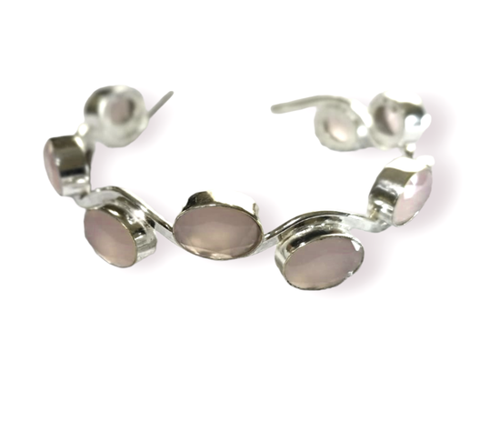 Pulsera esclava cuarzo rosa-0