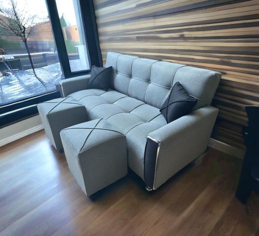 SOFA KAMI DE 3 CUERPOS CON PUFF Y COJINES-0