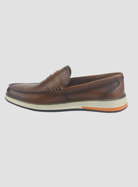 Zapato Ferracini Hombre 6988 Café Casual-1