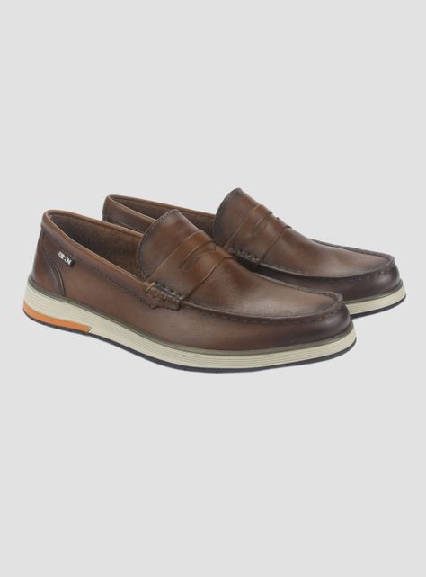 Zapato Ferracini Hombre 6988 Café Casual-4