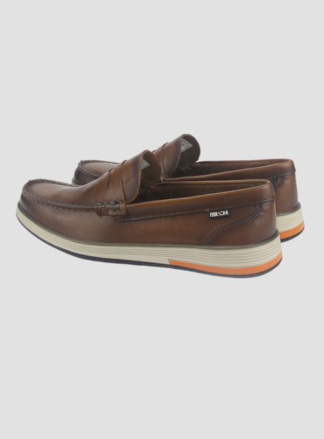 Zapato Ferracini Hombre 6988 Café Casual-5