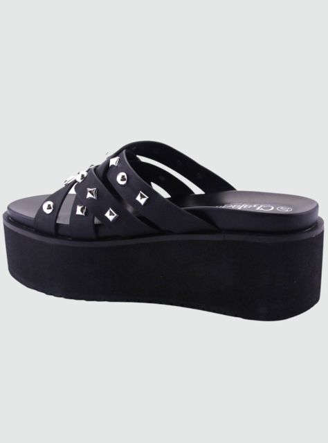 Sandalia Chalada Mujer Viru-20 Negro Moda-1