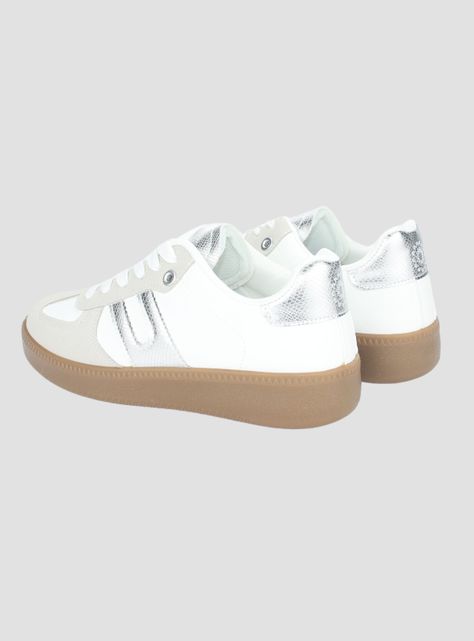 Zapatilla Chalada Mujer Antu-2 Blanco Plata Urbano-5