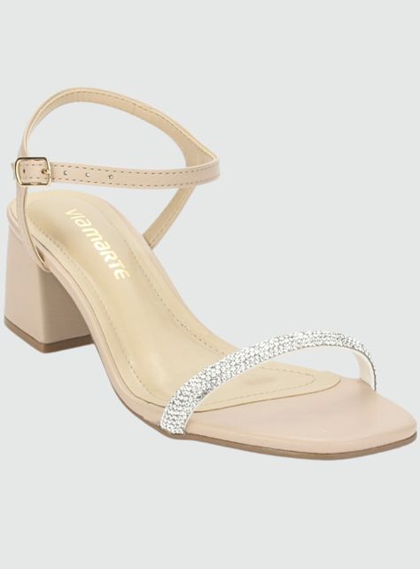 Sandalia Via Marte Mujer 23-9707 Creme Casual-2