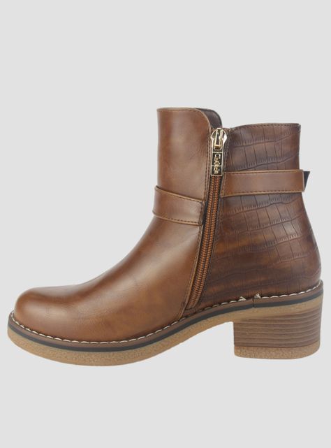 Botin Chalada Mujer Brike-1 Tostado Casual-1