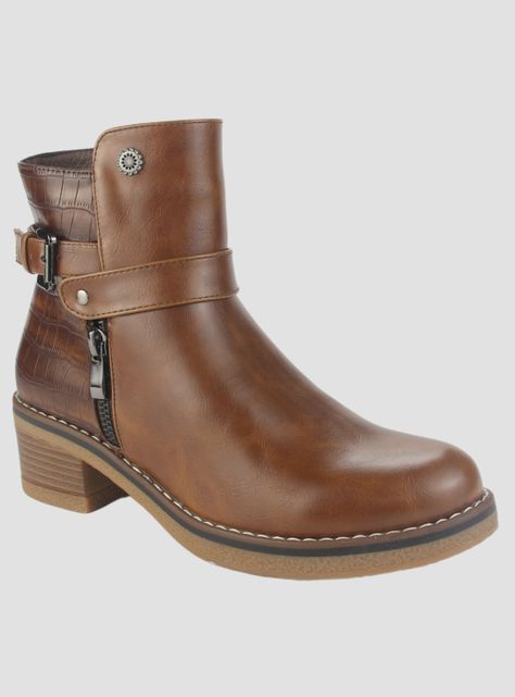 Botin Chalada Mujer Brike-1 Tostado Casual-2