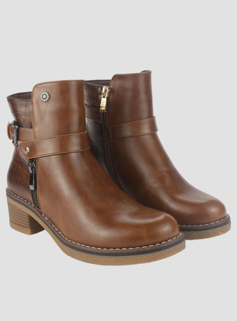 Botin Chalada Mujer Brike-1 Tostado Casual-4