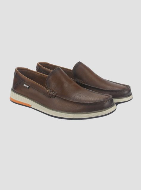 Zapato Ferracini Hombre 6989 Café Casual-4