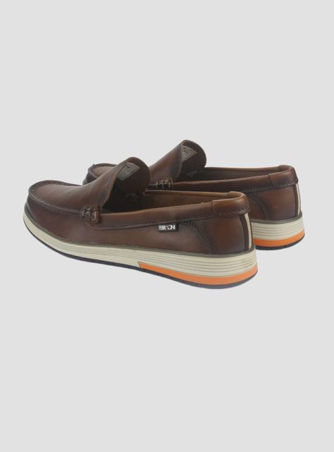 Zapato Ferracini Hombre 6989 Café Casual-5