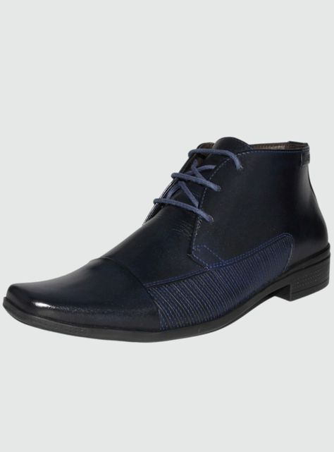 Botin Ferracini Hombre 4363 Frankfurt Azul Casual-0
