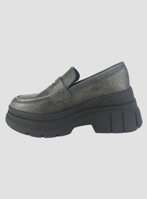 Mocasin Chalada Mujer Natirus-3 Plateado Casual-1