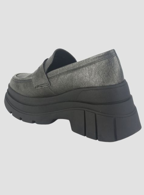 Mocasin Chalada Mujer Natirus-3 Plateado Casual-3