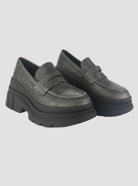 Mocasin Chalada Mujer Natirus-3 Plateado Casual-4