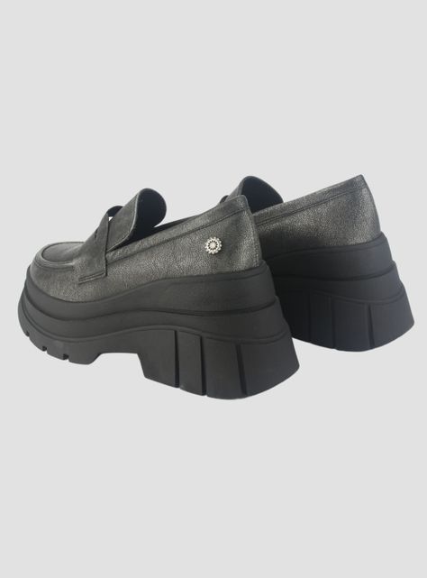 Mocasin Chalada Mujer Natirus-3 Plateado Casual-5