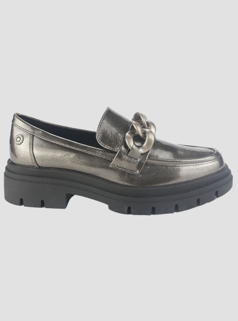 Mocasin Chalada Mujer Selina-5 Plateado Casual-0
