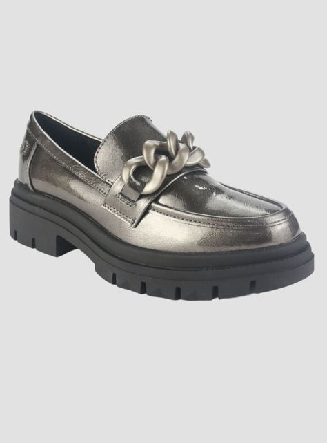 Mocasin Chalada Mujer Selina-5 Plateado Casual-2
