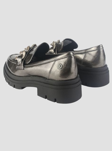 Mocasin Chalada Mujer Selina-5 Plateado Casual-5