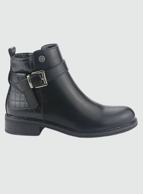 Botin Chalada Mujer Traffa-51 Negro Casual-0