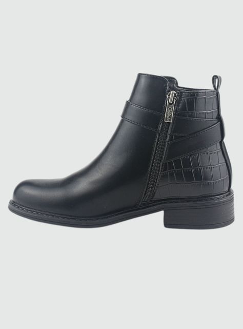 Botin Chalada Mujer Traffa-51 Negro Casual-1