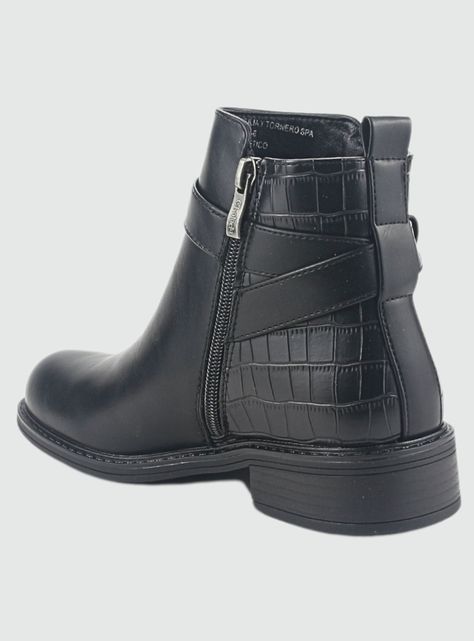 Botin Chalada Mujer Traffa-51 Negro Casual-3