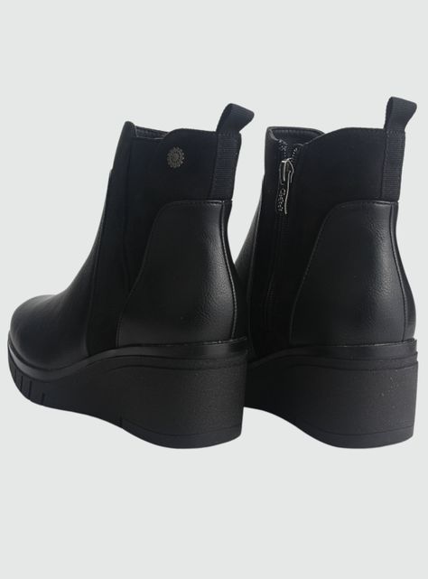 Botin Chalada Mujer Wedgenew-1 Negro Casual-5