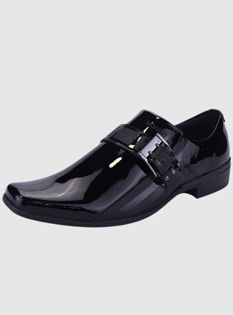 Zapato Ferracini Hombre 4373 Frankfurt Negro Charol Casual-0