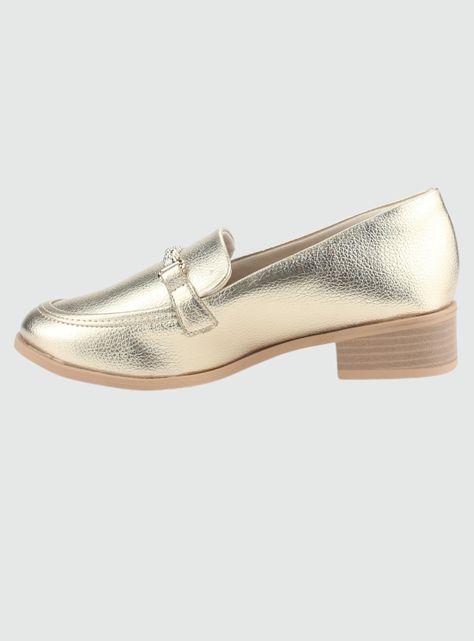 Zapato Chalada Mujer 2416101 Dorado Casual-1
