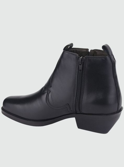 Bota Ferracini Hombre Country 8907 Negro-1