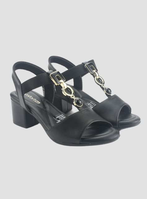 Sandalia Comfortflex Mujer 2457402 Negro Casual-4