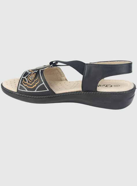 Sandalia Chalada Mujer Lena-3 Negro Casual-1