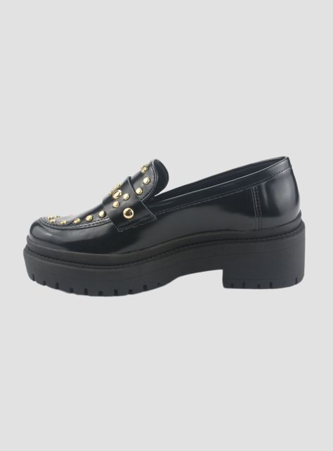 Mocasin Via Marte Mujer 013-005-01 Negro Casual-1