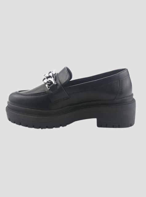 Mocasin Via Marte Mujer 013-006-01 Negro Casual-1