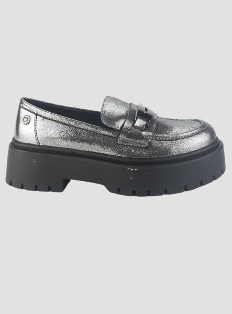 Mocasin Chalada Mujer Lewis-1 Plateado Casual-0