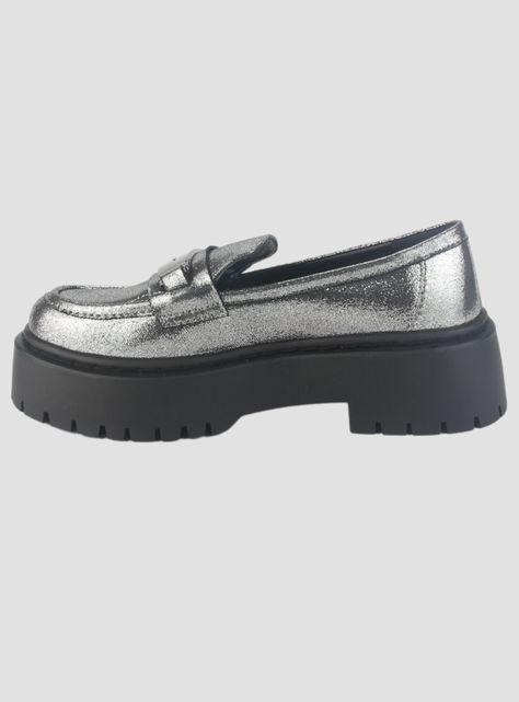 Mocasin Chalada Mujer Lewis-1 Plateado Casual-1