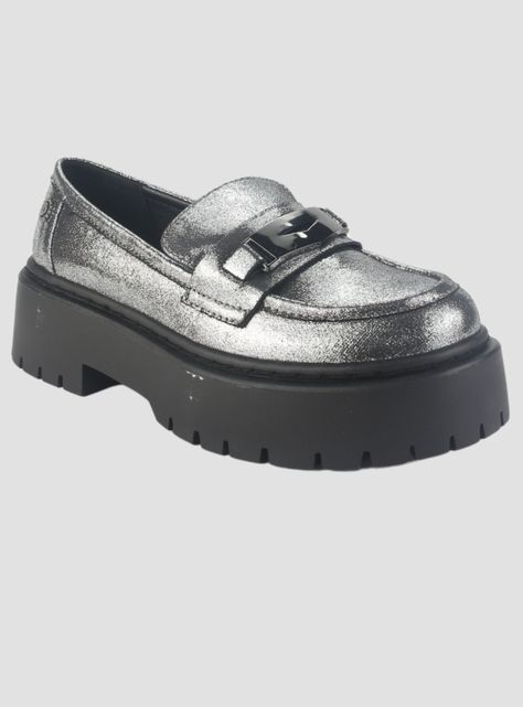 Mocasin Chalada Mujer Lewis-1 Plateado Casual-2