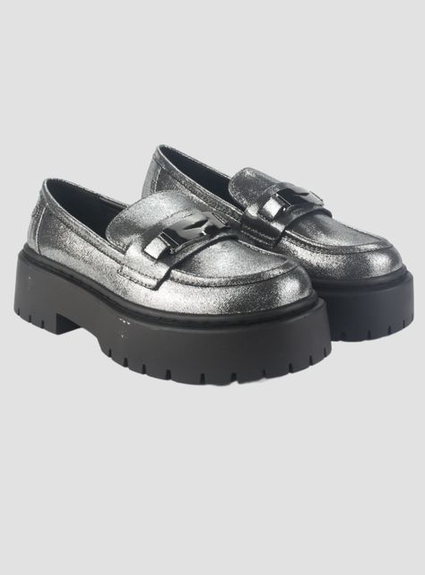 Mocasin Chalada Mujer Lewis-1 Plateado Casual-4