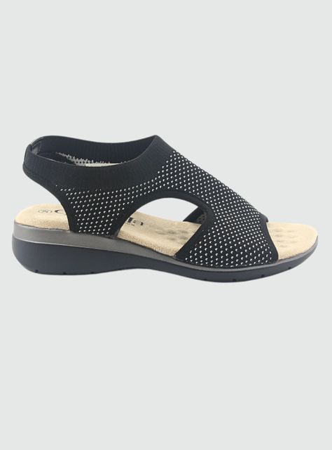 Sandalia Chalada Mujer Floro-4 Negro Casual-0