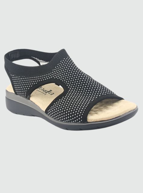 Sandalia Chalada Mujer Floro-4 Negro Casual-2