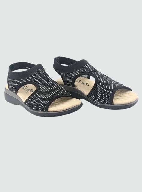 Sandalia Chalada Mujer Floro-4 Negro Casual-4