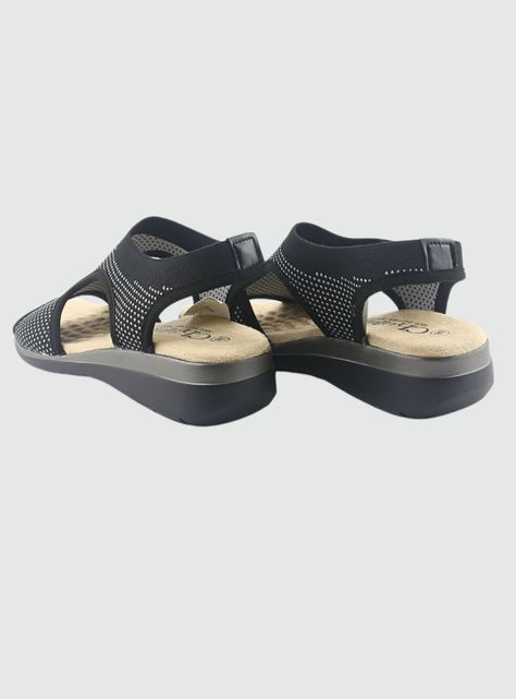 Sandalia Chalada Mujer Floro-4 Negro Casual-5