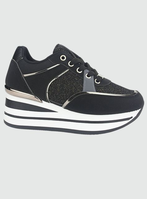 Zapatilla Chalada Mujer Jettix-2 Negro Urbano-0