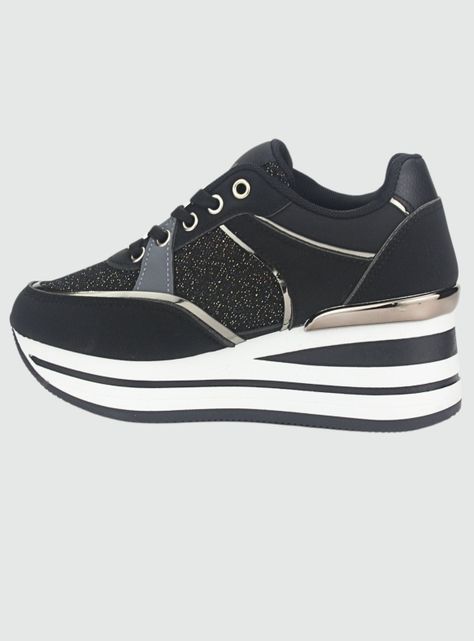 Zapatilla Chalada Mujer Jettix-2 Negro Urbano-1