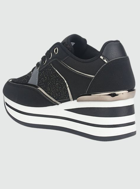 Zapatilla Chalada Mujer Jettix-2 Negro Urbano-3