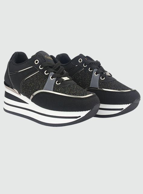 Zapatilla Chalada Mujer Jettix-2 Negro Urbano-4