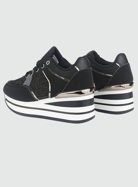 Zapatilla Chalada Mujer Jettix-2 Negro Urbano-5