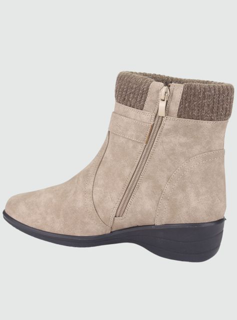 Botin Chalada Mujer Confort-4 Beige Casual-1