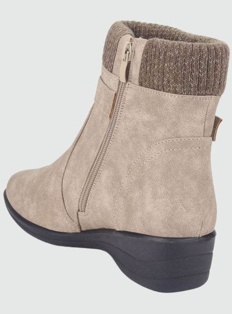 Botin Chalada Mujer Confort-4 Beige Casual-3
