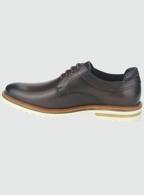 Zapato Ferracini Hombre 3404 Cincy Café Oscuro Casual-1