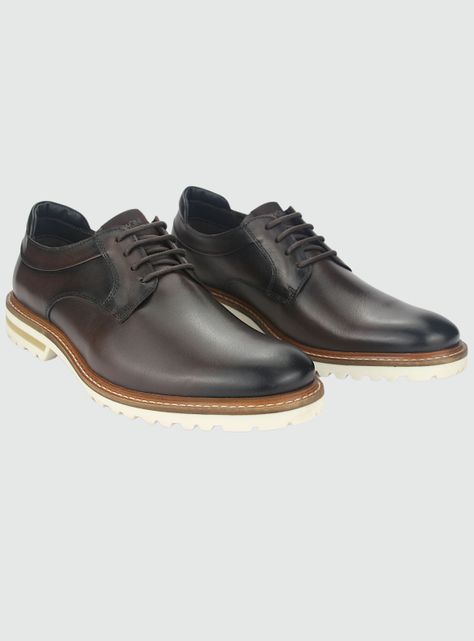 Zapato Ferracini Hombre 3404 Cincy Café Oscuro Casual-4